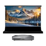 PACCHETTO: Proiettore Hisense PX4 Pro 4K UST + schermo motorizzato a scomparsa da pavimento VIVIDSTORM S Pro (CLR/ALR) – Offerta speciale